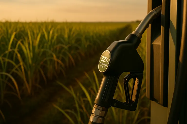 Gasolina com 32% de Etanol: o que muda para o produtor rural, o mercado e o bolso do brasileiro